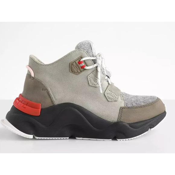 Sorel Kinetic Renegade Waterproof Boots 11 Alpine Gray Suede Ankle Booties - Picture 2 of 9